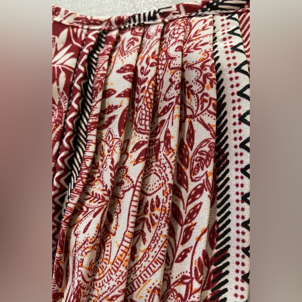 Dr2 Red And Black Patterned Blouse - image 7